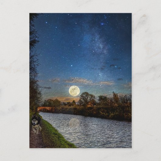 Nacht - tijdverkorting briefkaart (Voorkant)