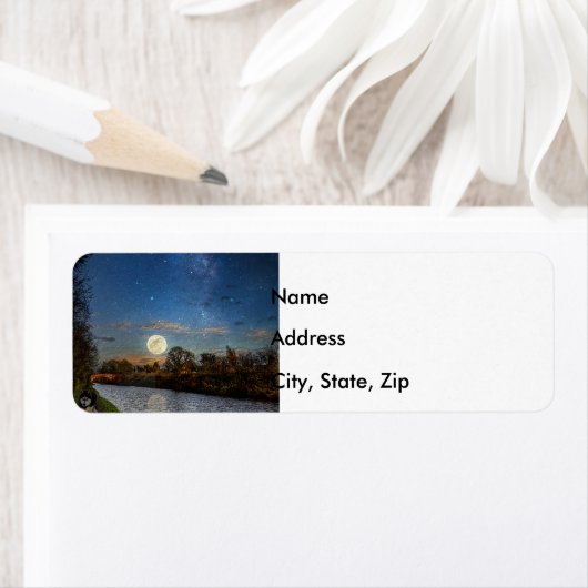 Nacht - tijdverkorting etiket (Insitu)