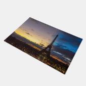 Nacht tot dag over Eiffeltoren uit Trocadero Deurmat (Schuin)