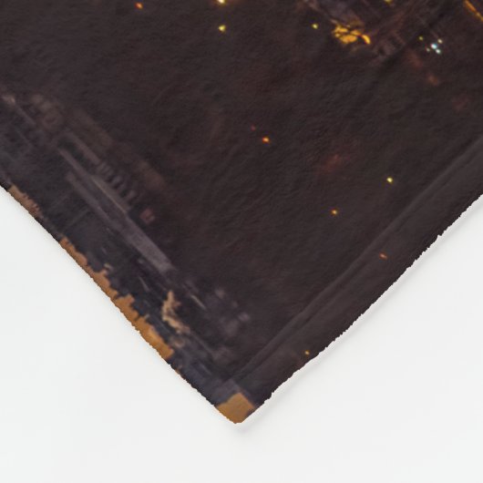 Nacht tot dag over Eiffeltoren uit Trocadero Fleece Deken (Hoek)