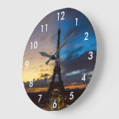 Nacht tot dag over Eiffeltoren uit Trocadero Grote Klok (Hoek)