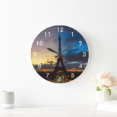 Nacht tot dag over Eiffeltoren uit Trocadero Grote Klok (Huis)