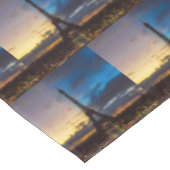 Nacht tot dag over Eiffeltoren uit Trocadero Tafelkleed (Gekanteld)