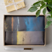 Nacht tot dag over Eiffeltoren uit Trocadero Tissuepapier (Geschenk)