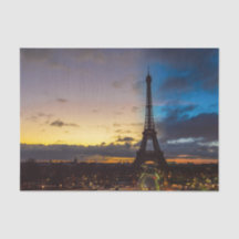 Nacht tot dag over Eiffeltoren uit Trocadero