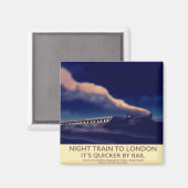Nacht Trein Naar Londen. Magneet (Voorkant / Achterkant)