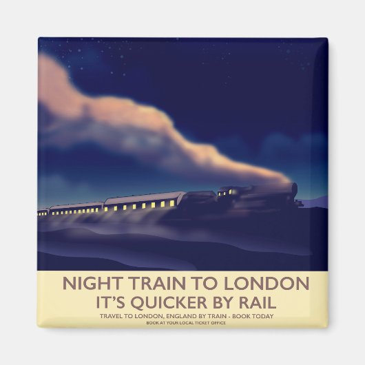 Nacht Trein Naar Londen. Magneet (Voorkant)