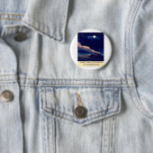 Nacht Trein Naar Londen. Ronde Button 5,7 Cm (In situ)