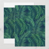 Nacht tropische palmbladeren (Voorkant / Achterkant)