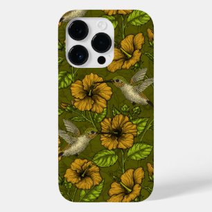 Nacht tropische tuin geel en groen Case-Mate iPhone 14 pro hoesje