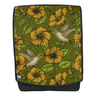 Nacht tropische tuin geel en groen rugtassen