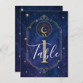 Nacht tussen de sterren hemelse hemel tafel kaart (Voorkant / Achterkant)