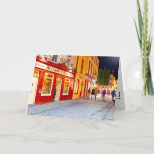 nacht uit bij de pubs in Galway , Ierland Kaart