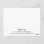 Nacht Uitzicht Briefkaart (Achterkant)