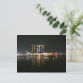 Nacht uitzicht Singapore Briefkaart (Staand voorkant)
