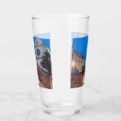 Nacht uitzicht trappen en kerk in Split, Kroatië Glas (Rechts)