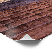 Nacht uitzicht trappen en kerk in Split, Kroatië Perfect Poster (Hoek)