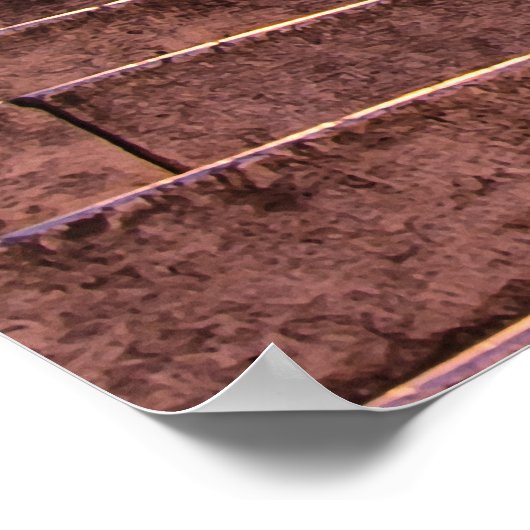 Nacht uitzicht trappen en kerk in Split, Kroatië Poster (Hoek)