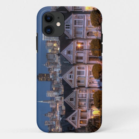 Nacht uitzicht van 'beschilderde damestukken' Case-Mate iPhone case (Achterkant)