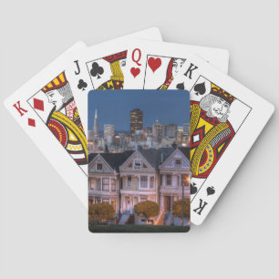 Nacht uitzicht van 'beschilderde damestukken' pokerkaarten