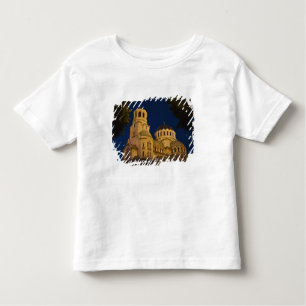 Nacht uitzicht van de kathedraal van Alexander Nev Kinder Shirts