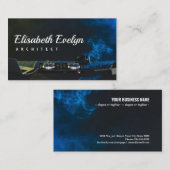 Nacht uitzicht van dj-mix van feestvermaak visitekaartje (Voorkant / Achterkant)