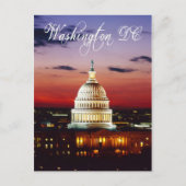 Nacht uitzicht van het Amerikaanse Capitol Briefkaart (Voorkant)