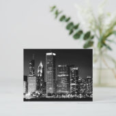 Nacht uitzicht van het beroemde cityscape van Chic Briefkaart (Staand voorkant)