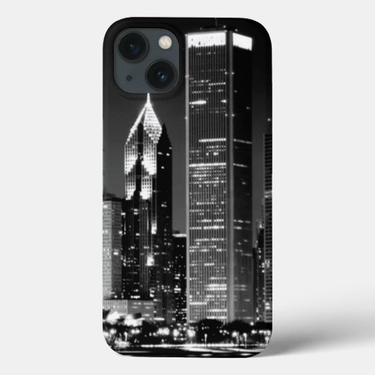 Nacht uitzicht van het beroemde cityscape van Chic Case-Mate iPhone Case (Achterkant)