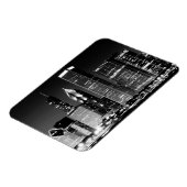 Nacht uitzicht van het beroemde cityscape van Chic Magneet (Linkerzijde)