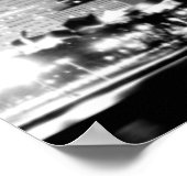 Nacht uitzicht van het beroemde cityscape van Chic Poster (Hoek)