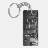 Nacht uitzicht van het beroemde cityscape van Chic Sleutelhanger (Voorkant Links)