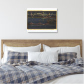Nacht Uitzicht van het metropolitane gebied van de Canvas Afdruk (Insitu (Slaapkamer))