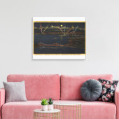 Nacht Uitzicht van het metropolitane gebied van de Canvas Afdruk (Insitu (Woonkamer))