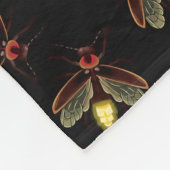 Nacht uur met gloeiende vuurvliegjes fleece deken (Hoek)