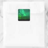 NACHT VAN AURORAS VIERKANTE STICKER (Tas)