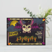 Nacht van de Bunny nodigt uit Kaart (Staand voorkant)