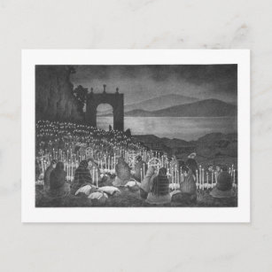Nacht van de dood. Janitzio, Mexico. c. 1958 Briefkaart