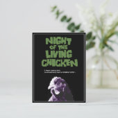 NACHT van de het LEVEN KIP Briefkaart (Staand voorkant)