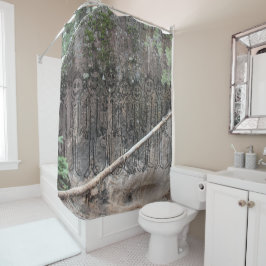 Nacht van de het Lopen Rotstekening Gigglers Douchegordijn