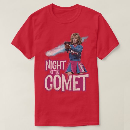 Nacht van de komeet 80s Cult Horror Film T-shirt (Design voorkant)