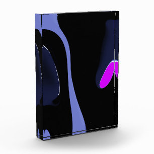 Nacht van de komeet: Abstract blauw, Paarse & zwar Fotoblokken