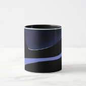 Nacht van de komeet: Abstract blauw, Paarse & zwar Mok (Midden)