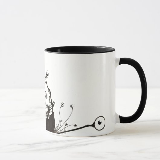 nacht van de levende shoggoth mok (Rechts)