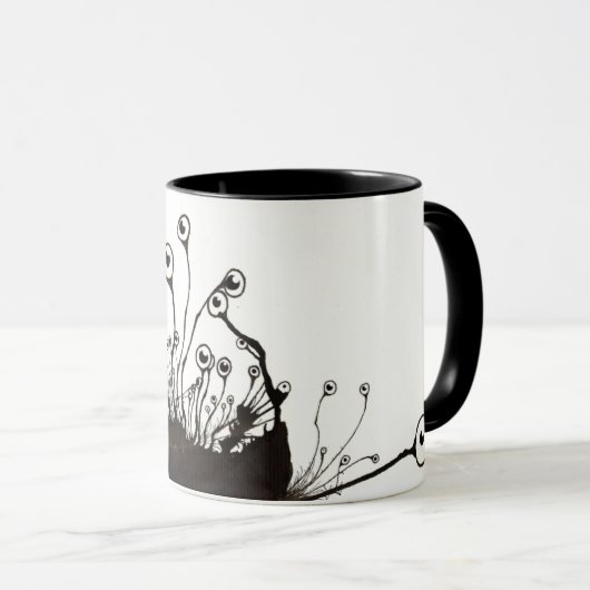 nacht van de levende shoggoth mok (Voorkant rechts)