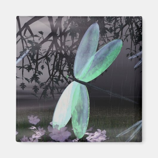 Nacht van de libellen magneet (Voorkant)