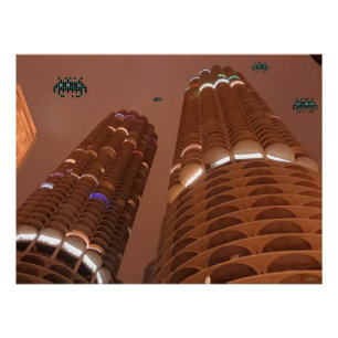 Nacht van de Marina City Indringers Perfect Poster