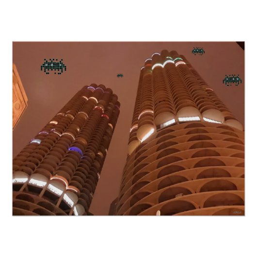 Nacht van de Marina City Indringers Perfect Poster (Voorkant)