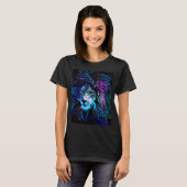 Nacht van de Neon Leeuw T-shirt (Voorkant volledig)