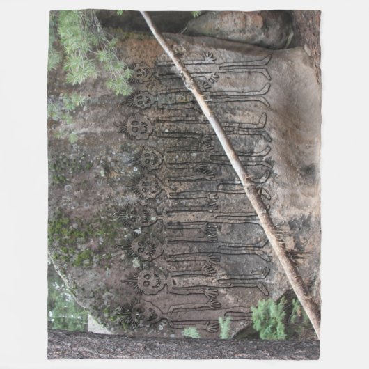 Nacht van de Walking Gigglers Fleece Deken (Voorkant)